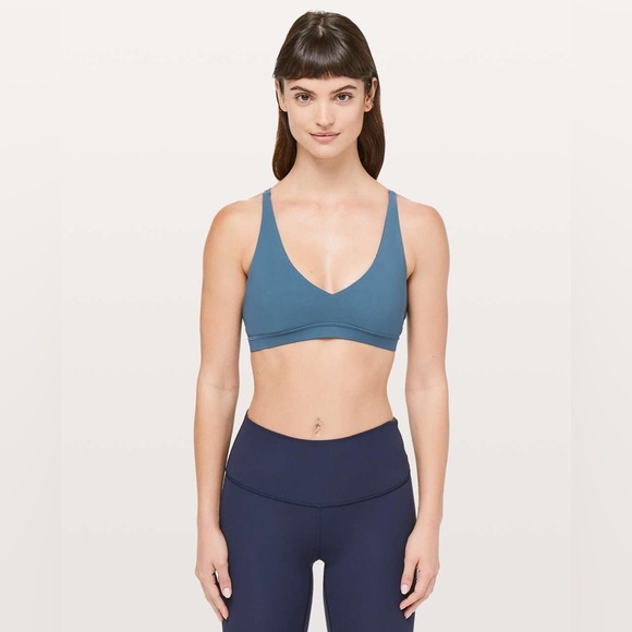 lululemon athletica Other - Lululemon Women’s Freely Flexed Bra Petrol Blue Sports Bra Size 8